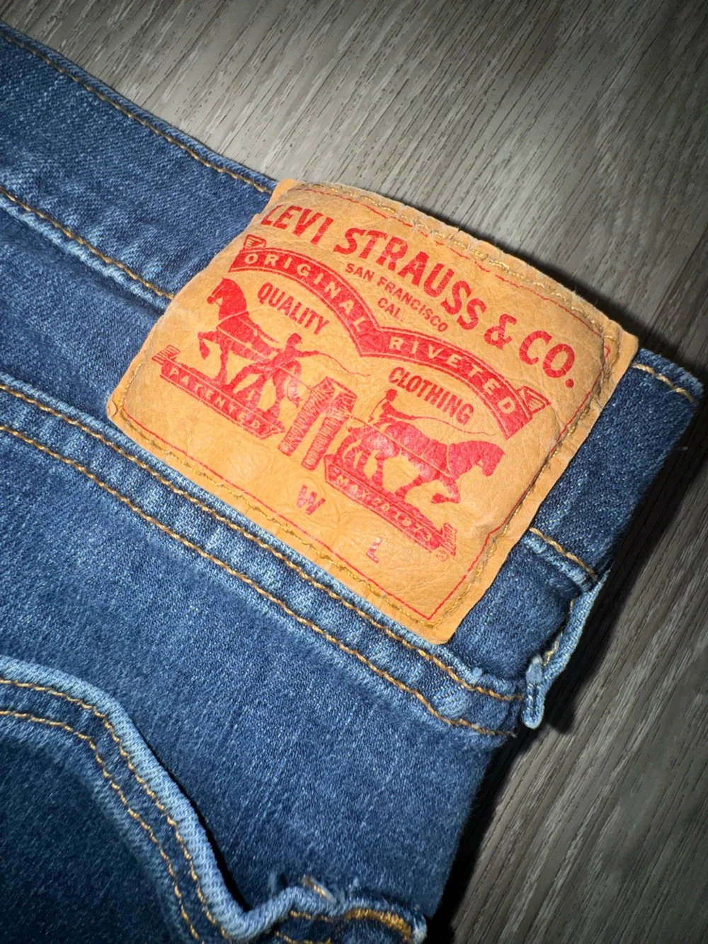 Levi's Men's Straight Dark Blue Denim Jeans